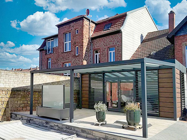 Dachterrasse Hsp 800 S MuS terrassenüberdachungen